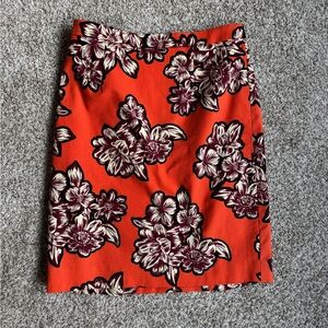 Anthropologie Floral Print Women's Skirt